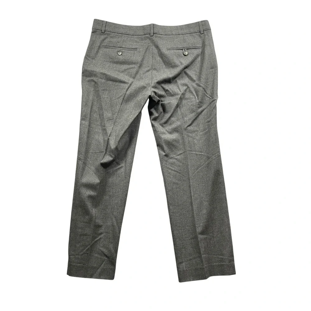 Theory 10 Gray Dress Pants Capri Wool Spandex Slit Pockets‎ Business